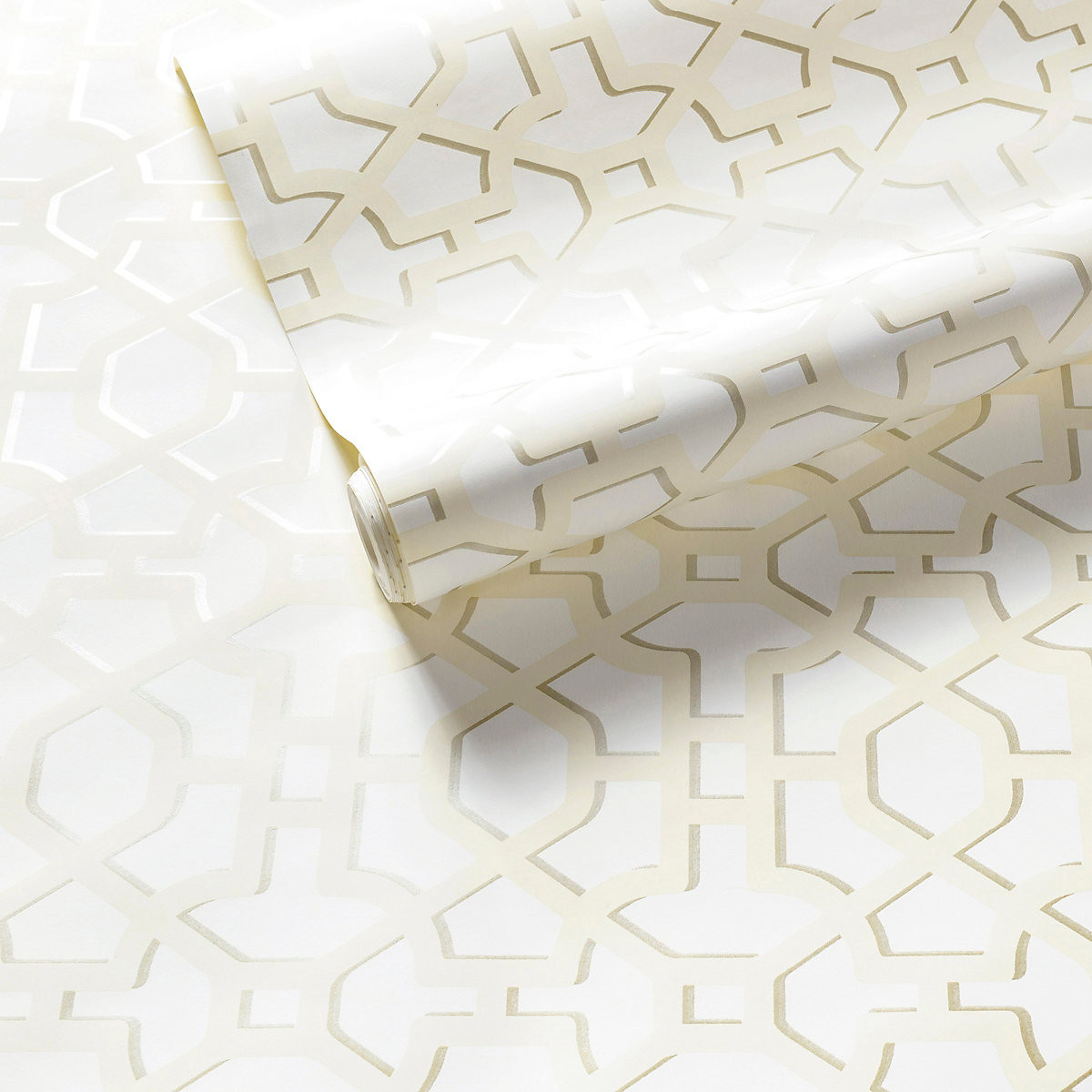 Chinois Lattice Shadow Wallpaper | Furniture | Annie Selke