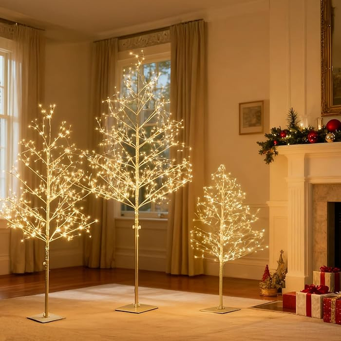 LIGHTSHARE Christmas Tree Combo Kit - Starlit Tree Collection with Angel Lights, 4 Feet 5 Feet an... | Amazon (US)