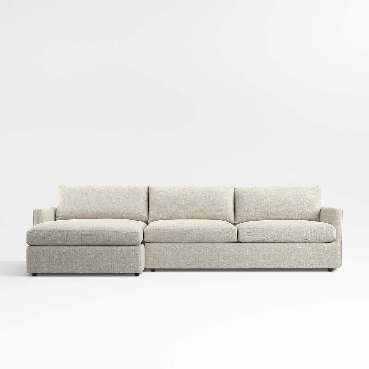 Lounge Deep 2-Piece Sectional Sofa with Chaise Lounge + Reviews | Crate & Barrel | Crate & Barrel