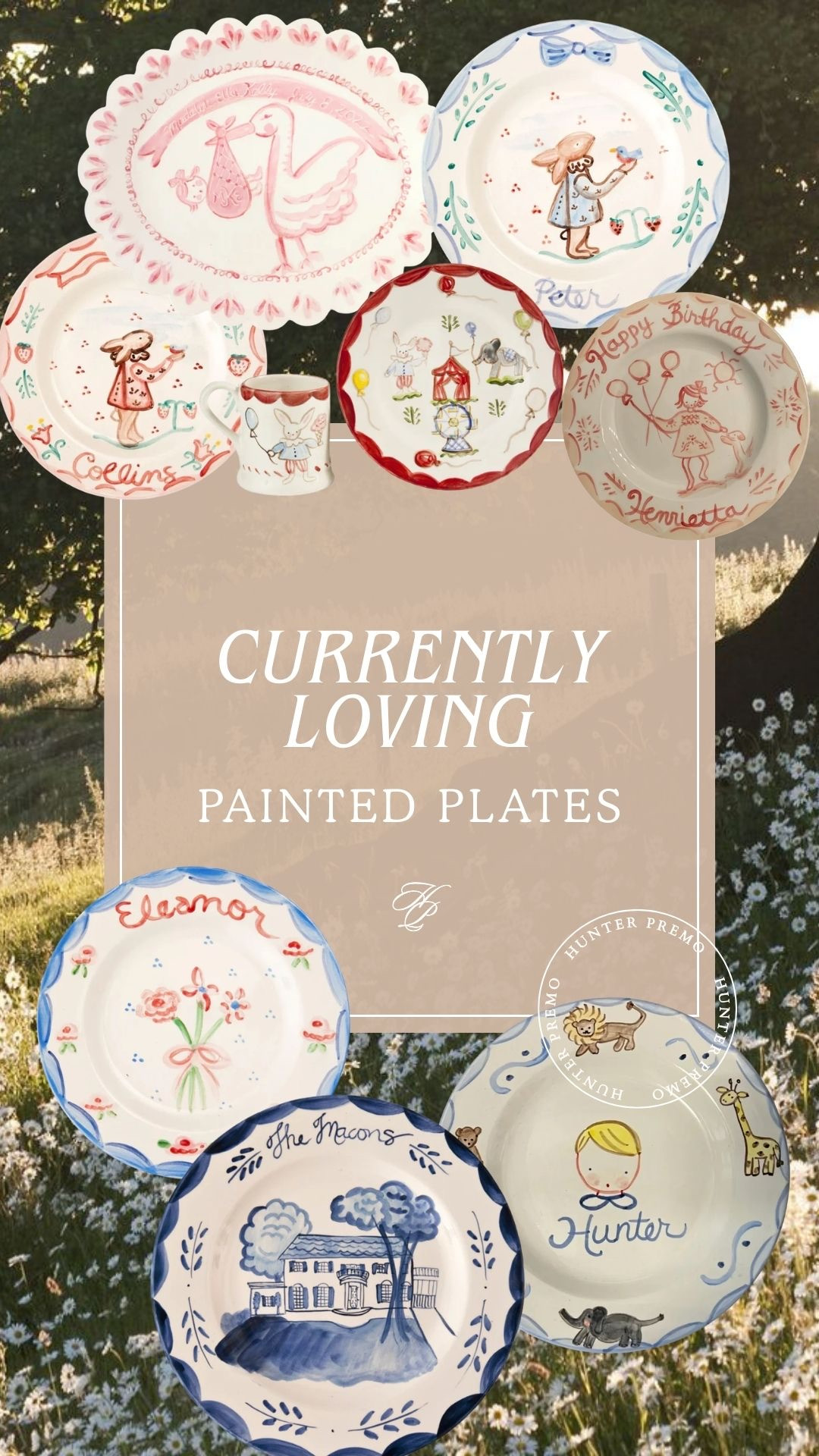 Love these painted plates as a perfect heirloom for the kids & family!  

 #LTKmomlife