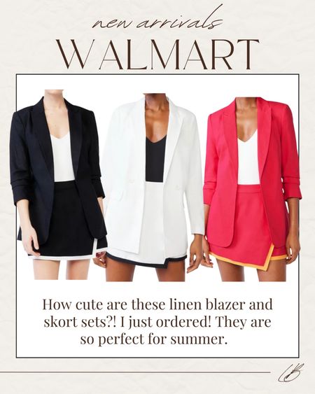 New blazer + skirt sets from Walmart! 

Lee Anne Benjamin 🤍

#LTKunder50 #LTKstyletip #LTKFind