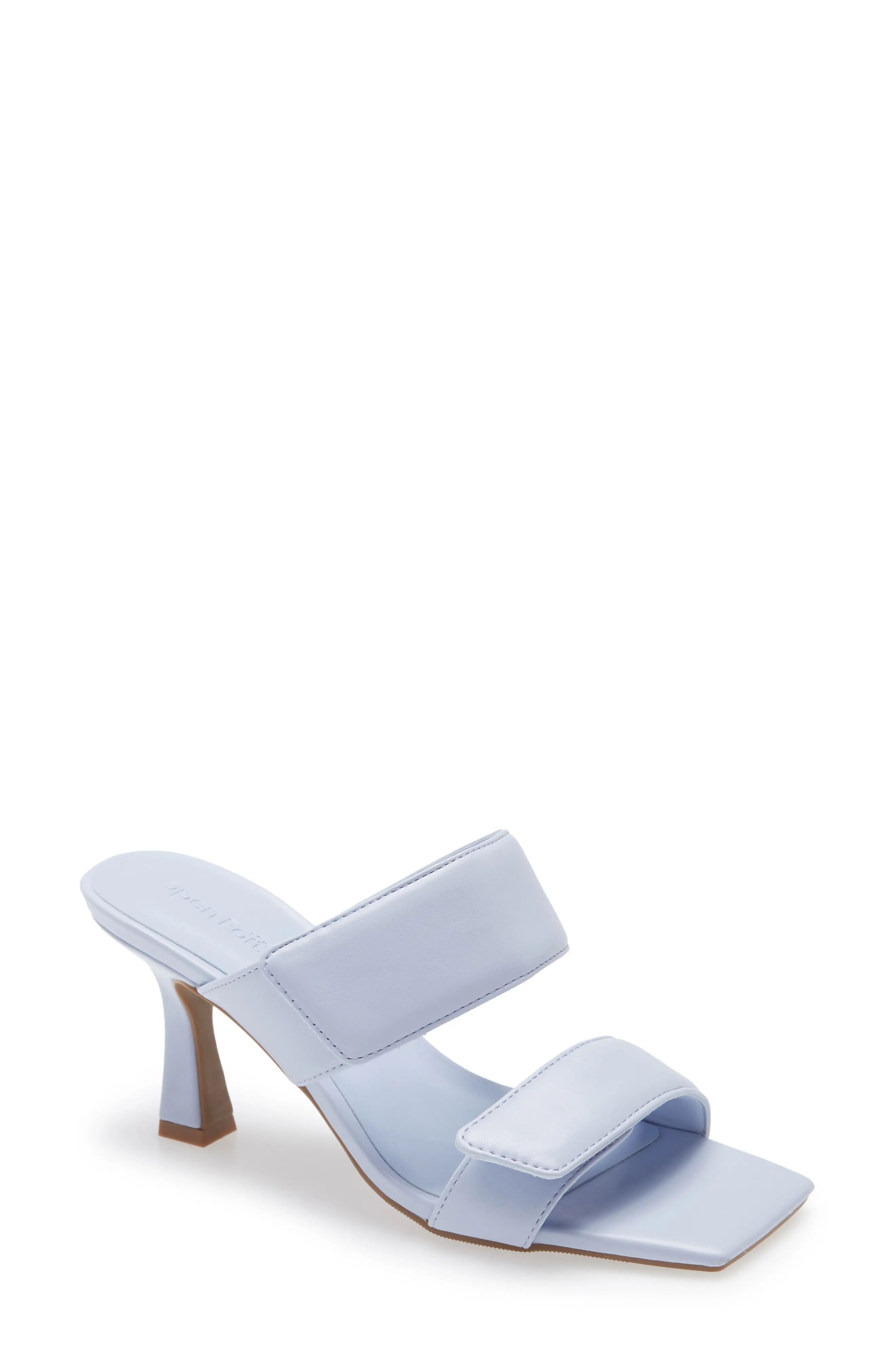 Open Edit Quincy Sandal, Size 5 in Blue Powder at Nordstrom | Nordstrom