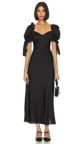 The Poet Slip Dress in Caviar | Revolve Clothing (Global)