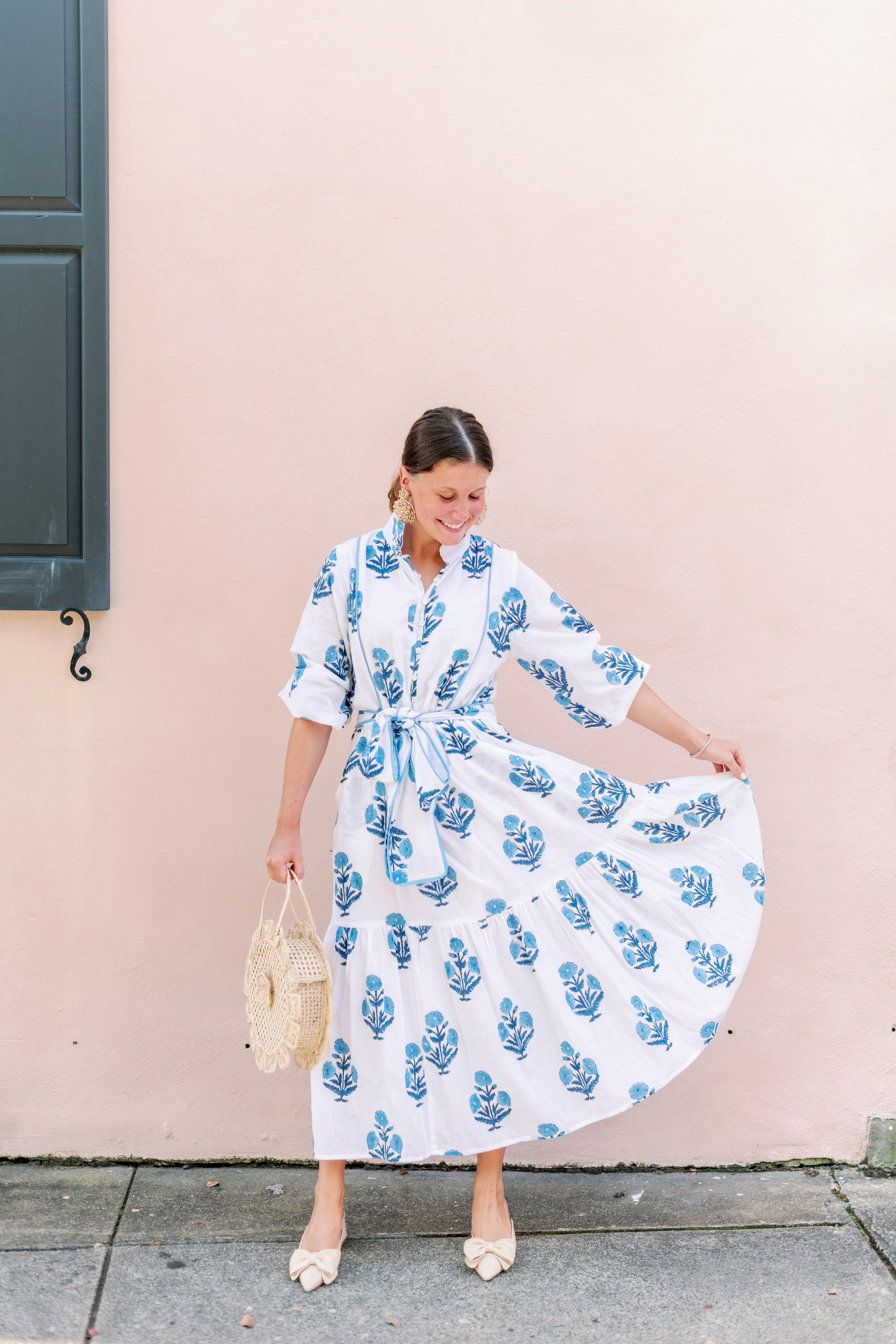 Folly Flounced Dress | Indigo Marigold | Victoria Dunn 