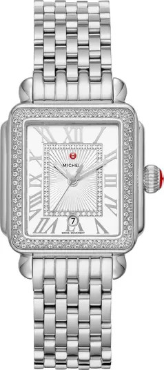 Deco Madison Mid Diamond Bracelet Watch, 29mm x 31mm | Nordstrom