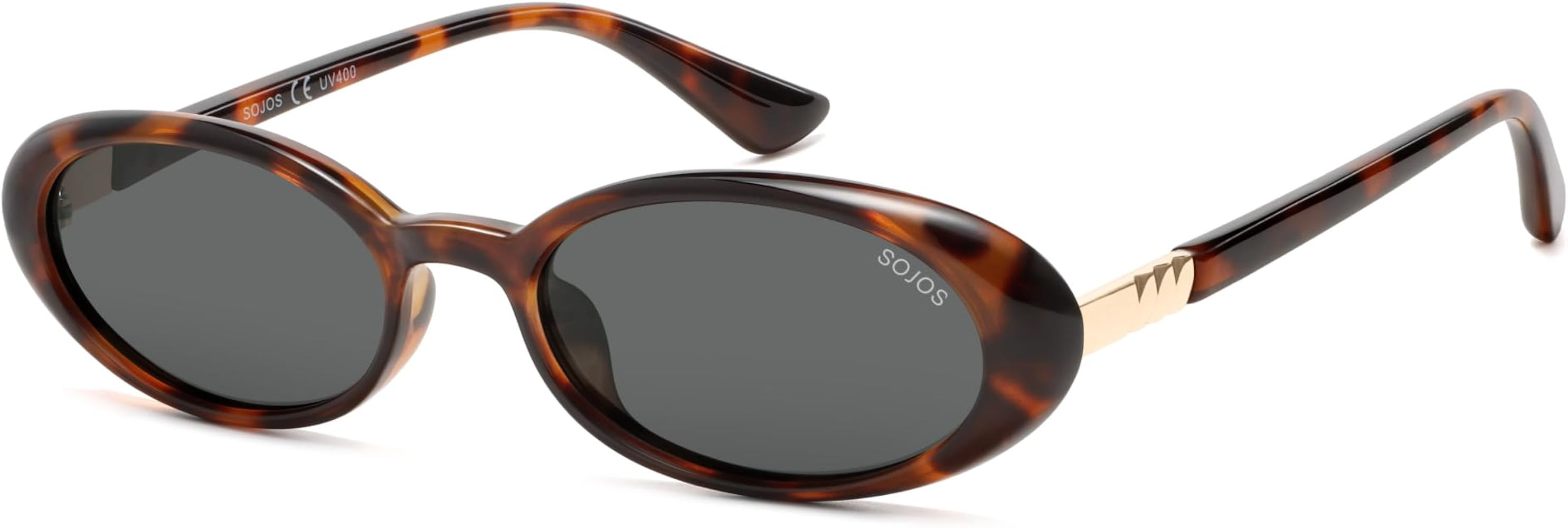 SOJOS Polarized Oval Sunglasses for Women, Chic 90s Vintage, UV400 Lightweight Retro Frame Sunnie... | Amazon (US)