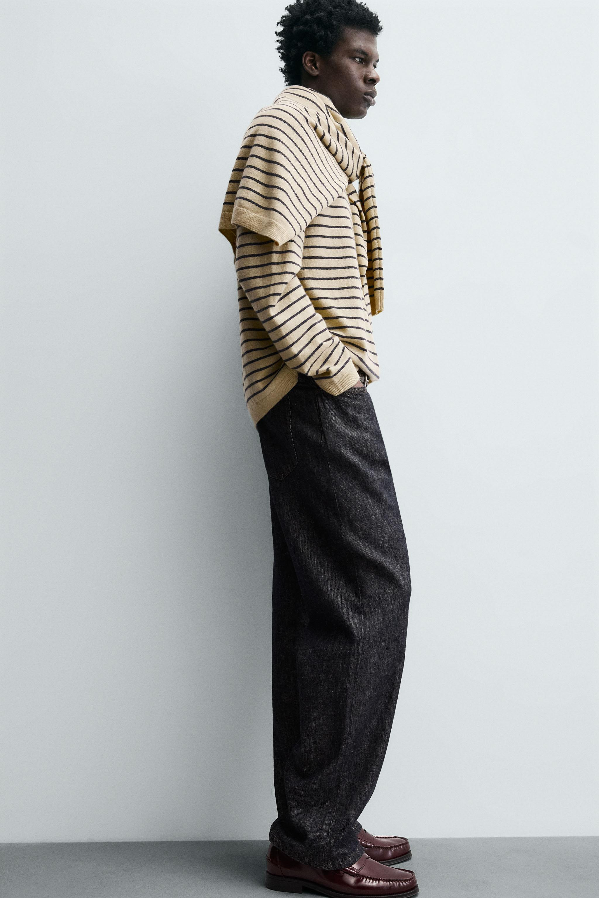 WOOL - CASHMERE STRIPED JUMPER | Zara US