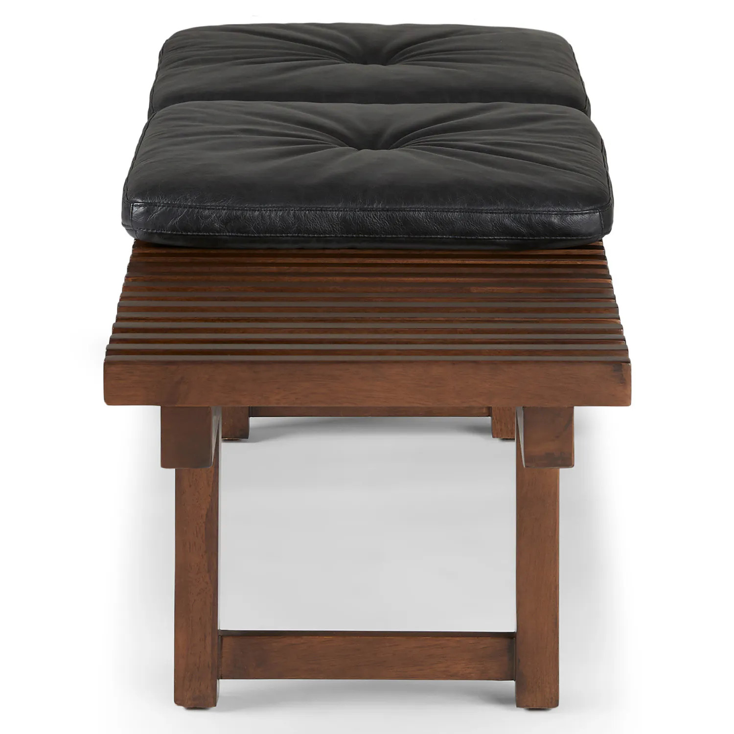 Ripa 59" Leather Bench - Oxford Black | Article
