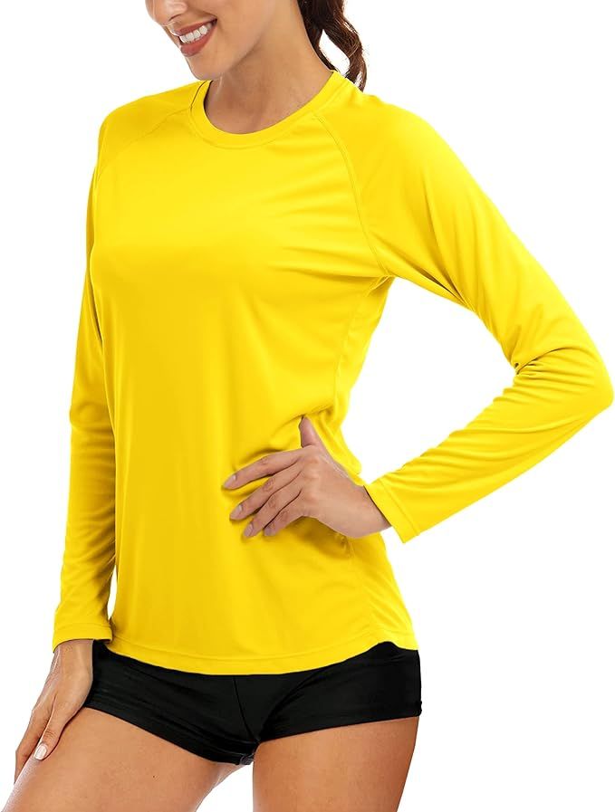 MAGCOMSEN Women's Long Sleeve Shirts UPF 50+ Sun Protection Shirts for Hiking Fishing Workout Ras... | Amazon (US)