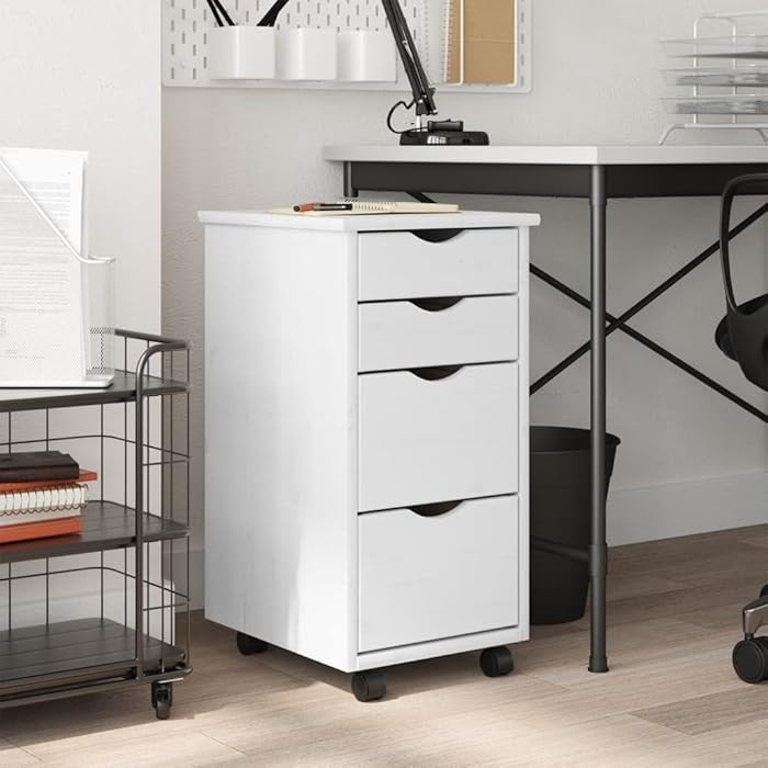 4-Drawer Chest Dresser, File Cabinet,Office Cabinet with Drawers,Wooden Dresser Mobile Cabinet wi... | Amazon (US)