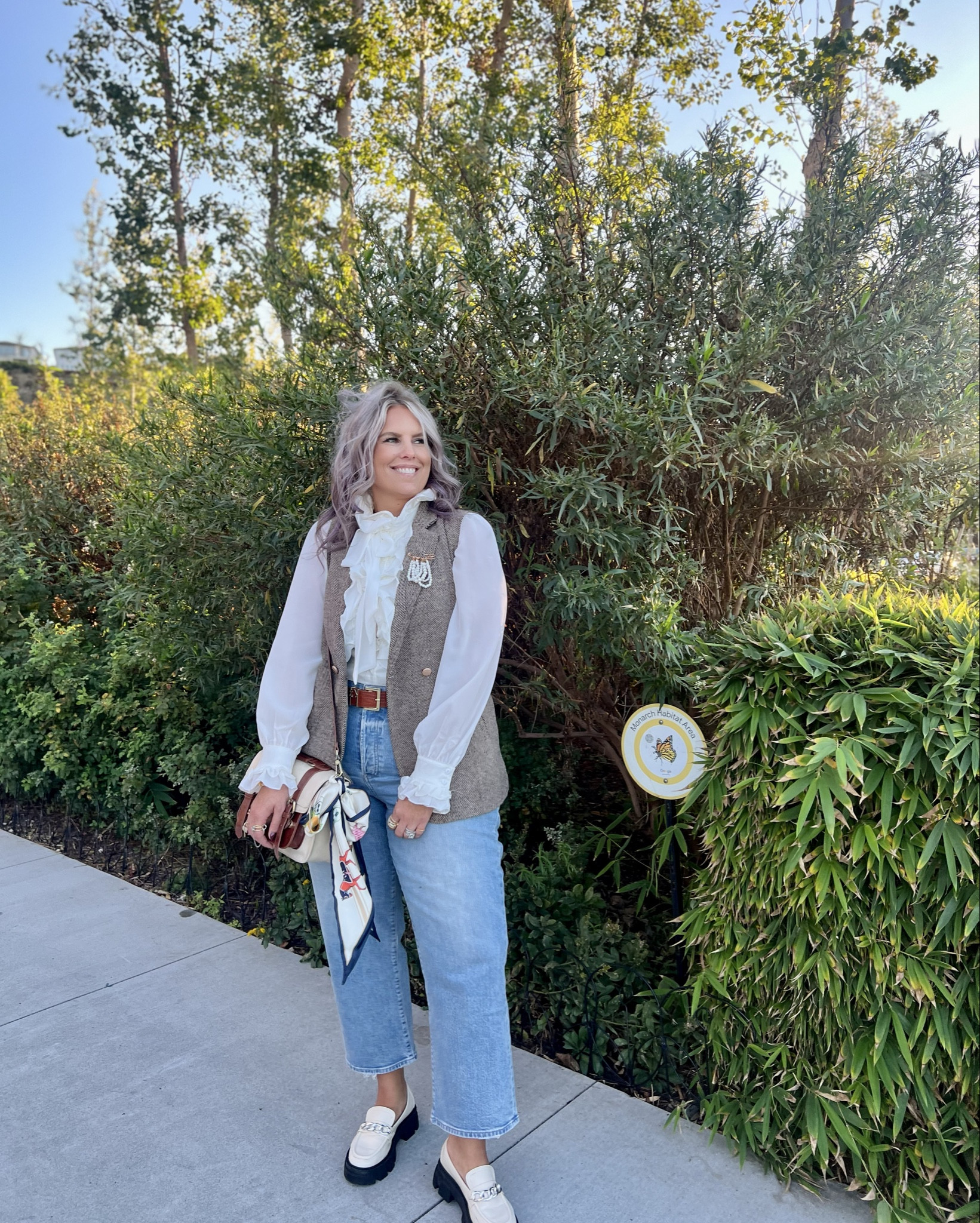 Business casual outfit!
✔️White Ruffled Blouse Button Down 〰️ size large (TTS)
✔️Preppy Long Herringbone Vest 〰️ size   large (TTS)
✔️Cognac & Cream Satchel Bag 〰️ so good and comes in several colors!

#amazon #amazonfashion amazon finds, amazon find, amazon style, amazon fashion, amazon clothing, amazon outfit, found it on amazon, amazon fashion finds, amazon summer, amazon spring, amazon fall, amazon winter, amazon outfit inspo, amazon outfit inspiration, amazon curves, amazon curvy, curvy amazon, midsize amazon, amazon midsize, amazon ootd, amazon shopping, new on amazon #workwear #work #office #professional #businesscasual business casual, work outfit, work outfit ideas, office outfit, office outfit ideas, workwear outfit, workwear style, workwear fashion, workwear inspo, workwear inspiration, work look, office look, office, office outfit, office outfit inspo, office outfit inspiration, wear to work, work clothing, work clothes, wear to work clothes, office style, work style, office fashion, slacks, trousers, professional style, professional outfit, interview outfit, interview outfit ideas, interview look, dress pants, workwear pants, work pants, blouse, blazer, button down, button up, skirt, dress #vest #vests vest outfit, outfit with vest, vest look, vest outfit idea, vest outfit inspo, vest outfit inspiration, vest inspo, vest inspiration, outfit with a vest, how to style vests, how to style a vest, vest outfit ideas, vest outfits, vest style, vest style ideas #loafers #loafer  How to style loafers, platform loafers, lug loafers, penny loafers, what to wear with loafers, fall loafers, black loafers, shiny loafers, how to wear loafers, loafers stylish, stylish loafers, loafer style, loafers style, loafers fashion, loafers outfit, outfit with loafers, loafers ootd, casual loafers outfit, workwear loafers outfit 


#LTKFindsUnder50 #LTKMidsize #LTKWorkwear