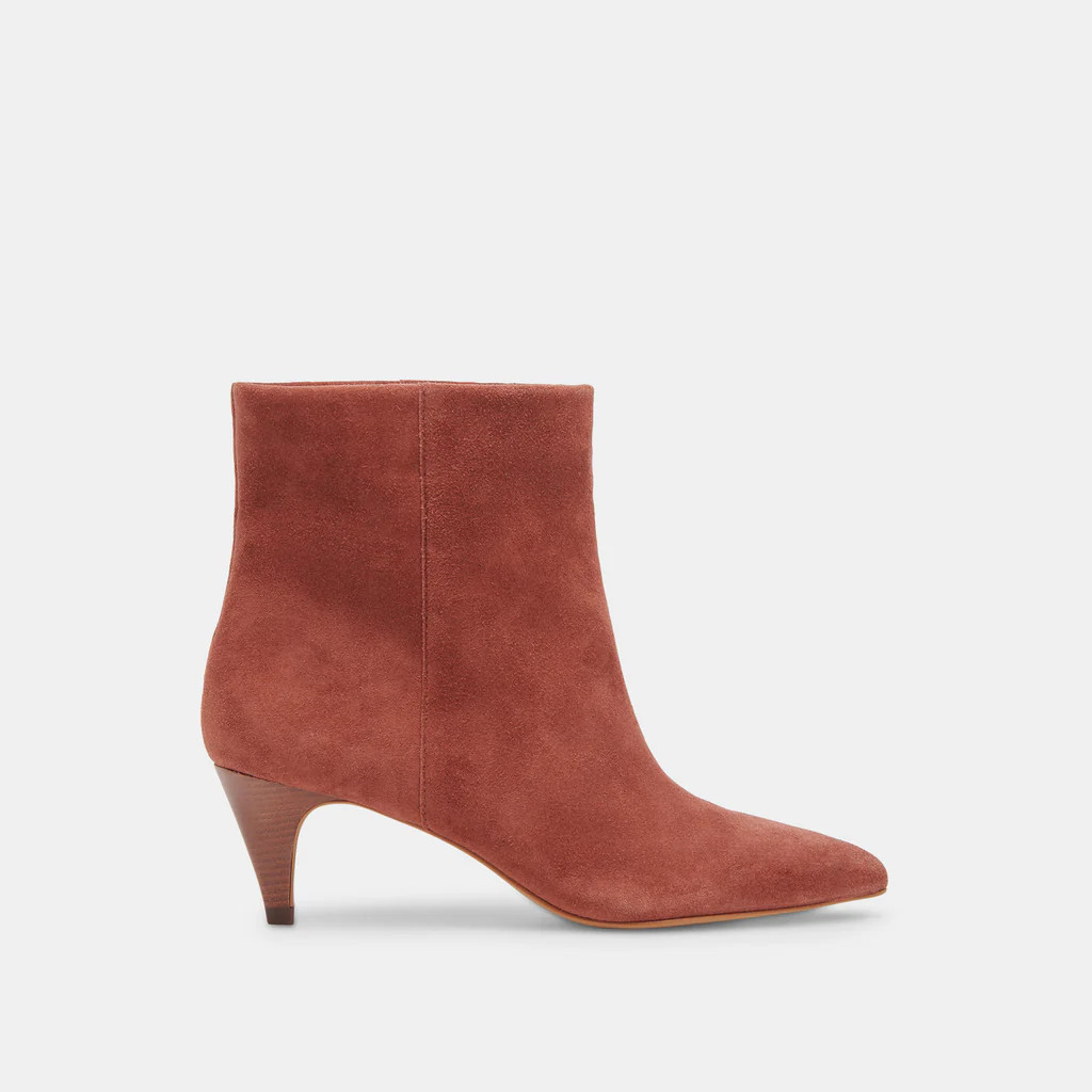 DEE BOOTIES CINNAMON SUEDE | DolceVita.com