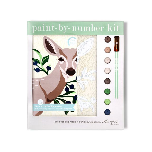 Winter Paint-by-Number Kit | UncommonGoods