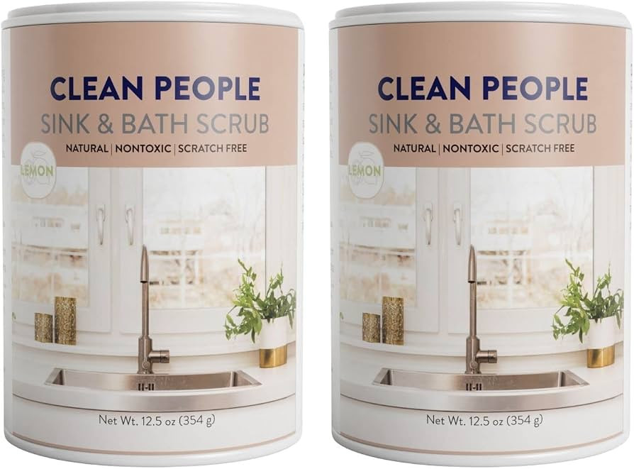 THE CLEAN PEOPLE Sink & Bath Scrub - Gently Scrub Away Tough Stains, Grease & Grime, Buffs Scratc... | Amazon (US)