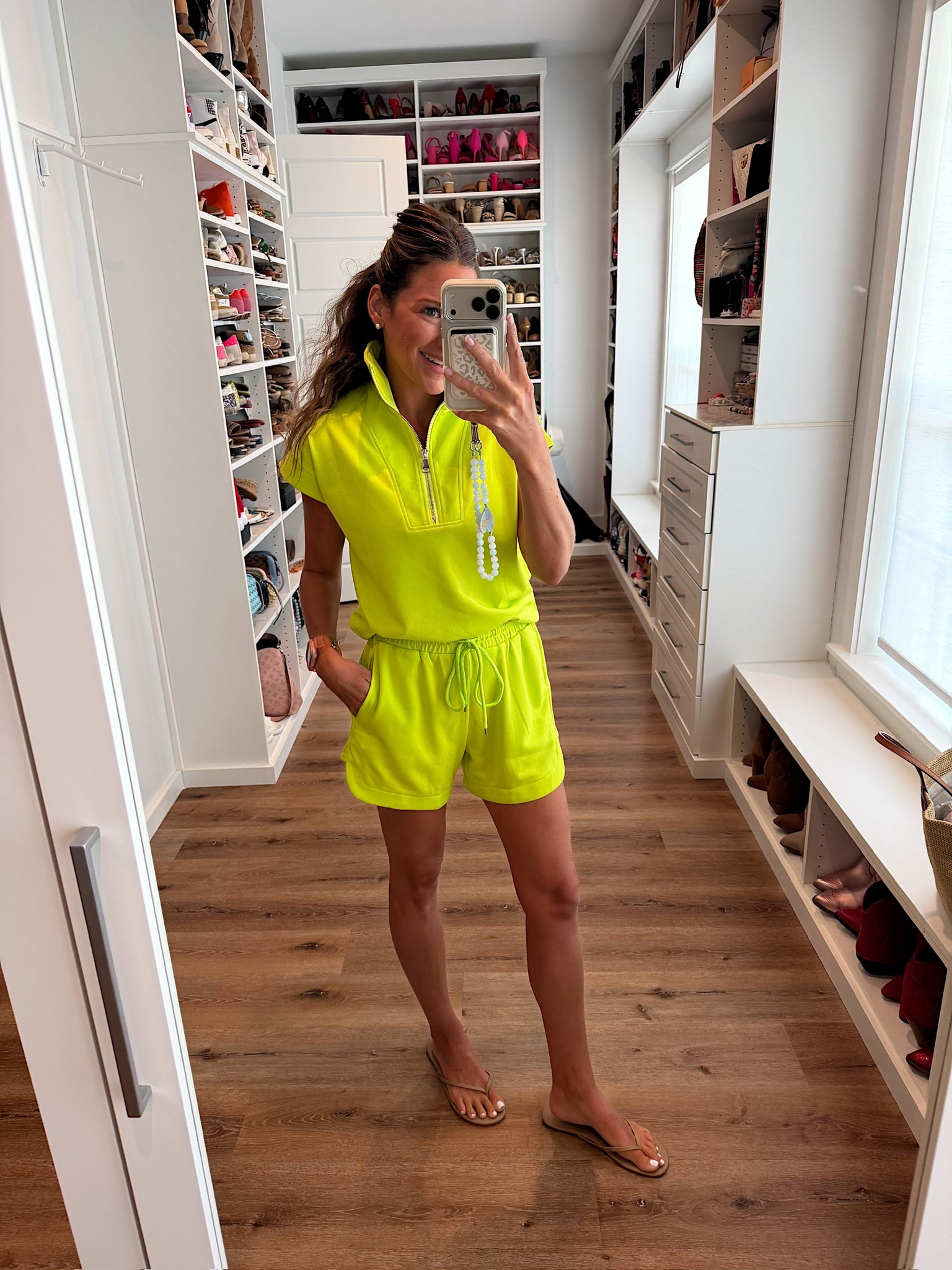 Summer lounge set in a small, sandals and accessories - fits tts.

#LTKootd #LTKSeasonal #LTKgrwm