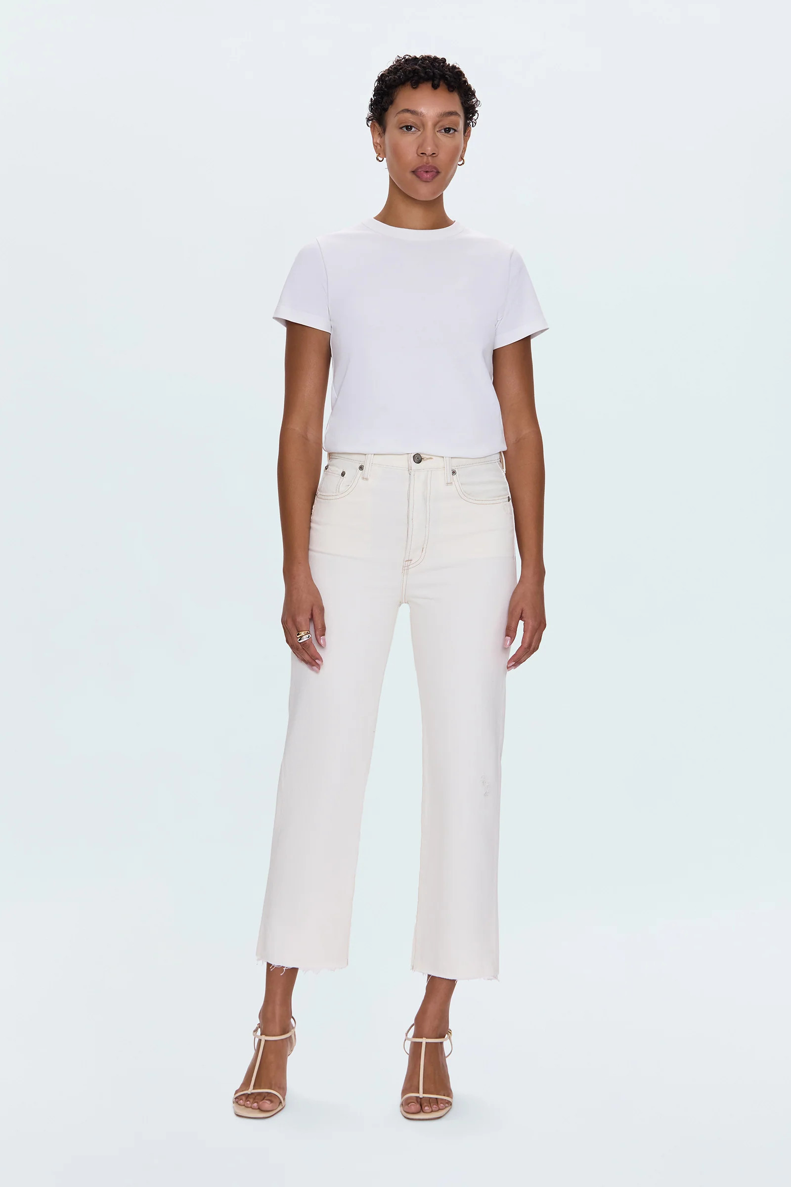 Cassie Super High Rise Straight Jean - Ecru Vintage | Pistola Denim