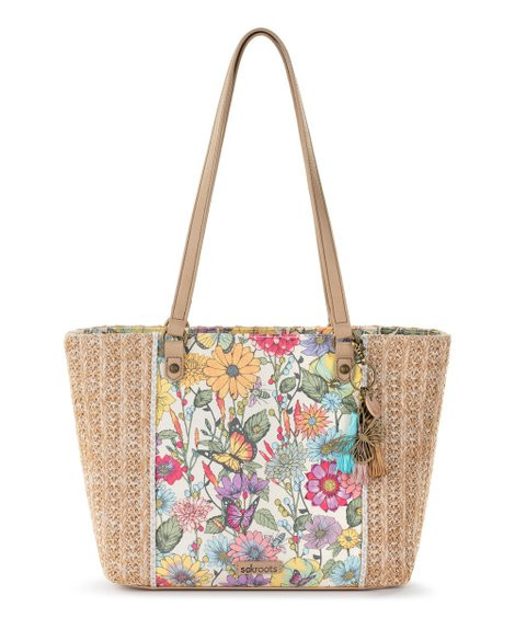 Sakroots Tan & Pinkberry in Bloom Tote | Zulily