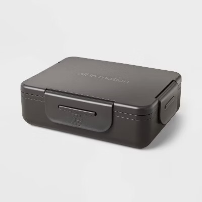 Adult Bento Boxes - All In Motion™ Black: Recycled Polypropylene Latch Closure | Target