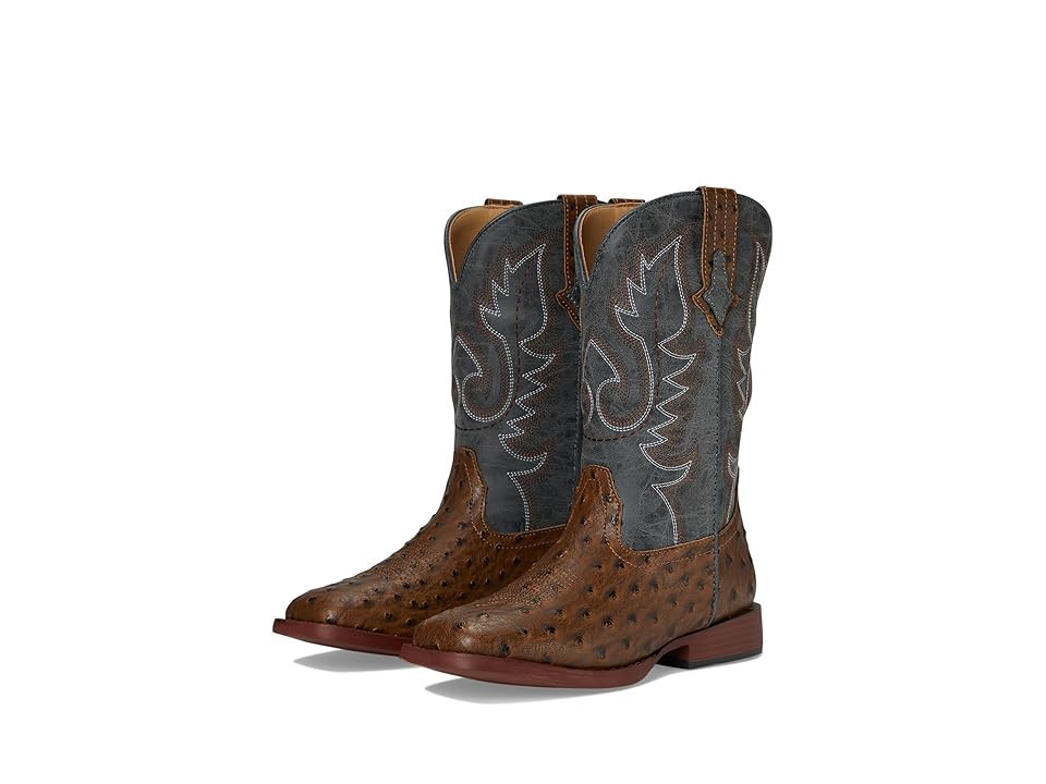 Roper Kids Bumps (Big Kid) Cowboy Boots Brown : 5 Big Kid M, Leather | Zappos