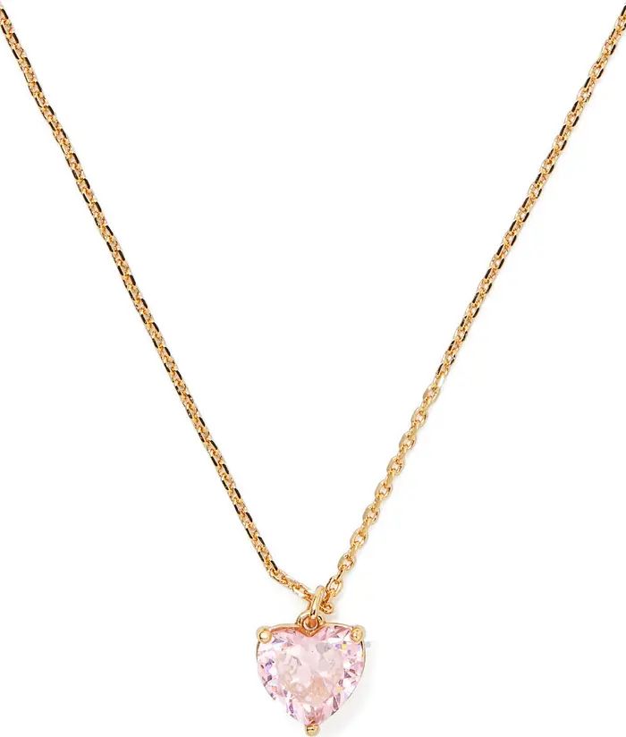 kate spade new york my love cubic zirconia heart pendant necklace | Nordstrom | Nordstrom