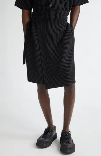 Homme Plissé Issey Miyake Pleats 2 Wrap Skirt | Nordstrom | Nordstrom