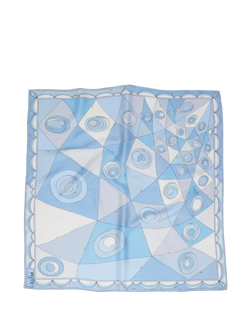 PUCCI Occhi print silk scarf - Blue | Farfetch Global