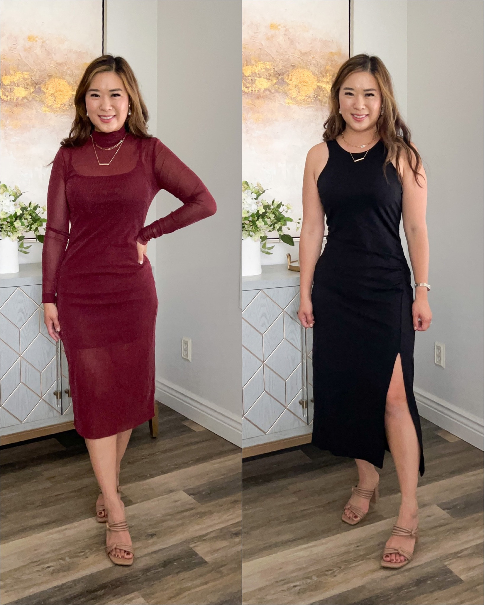 Lurex Cut Out Bodycon Rib Dress curated on LTK