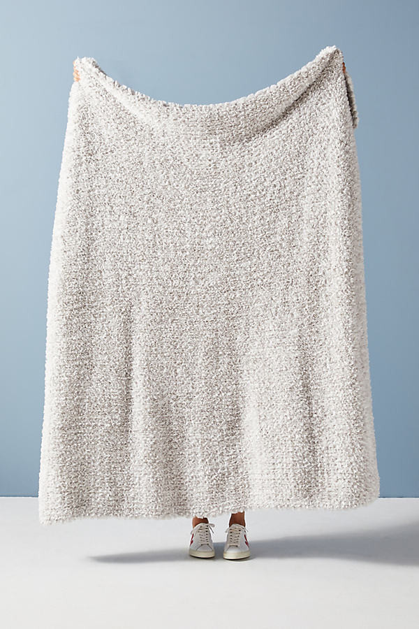 Hugger Knit Throw Blanket By Anthropologie in Grey | Anthropologie (US)