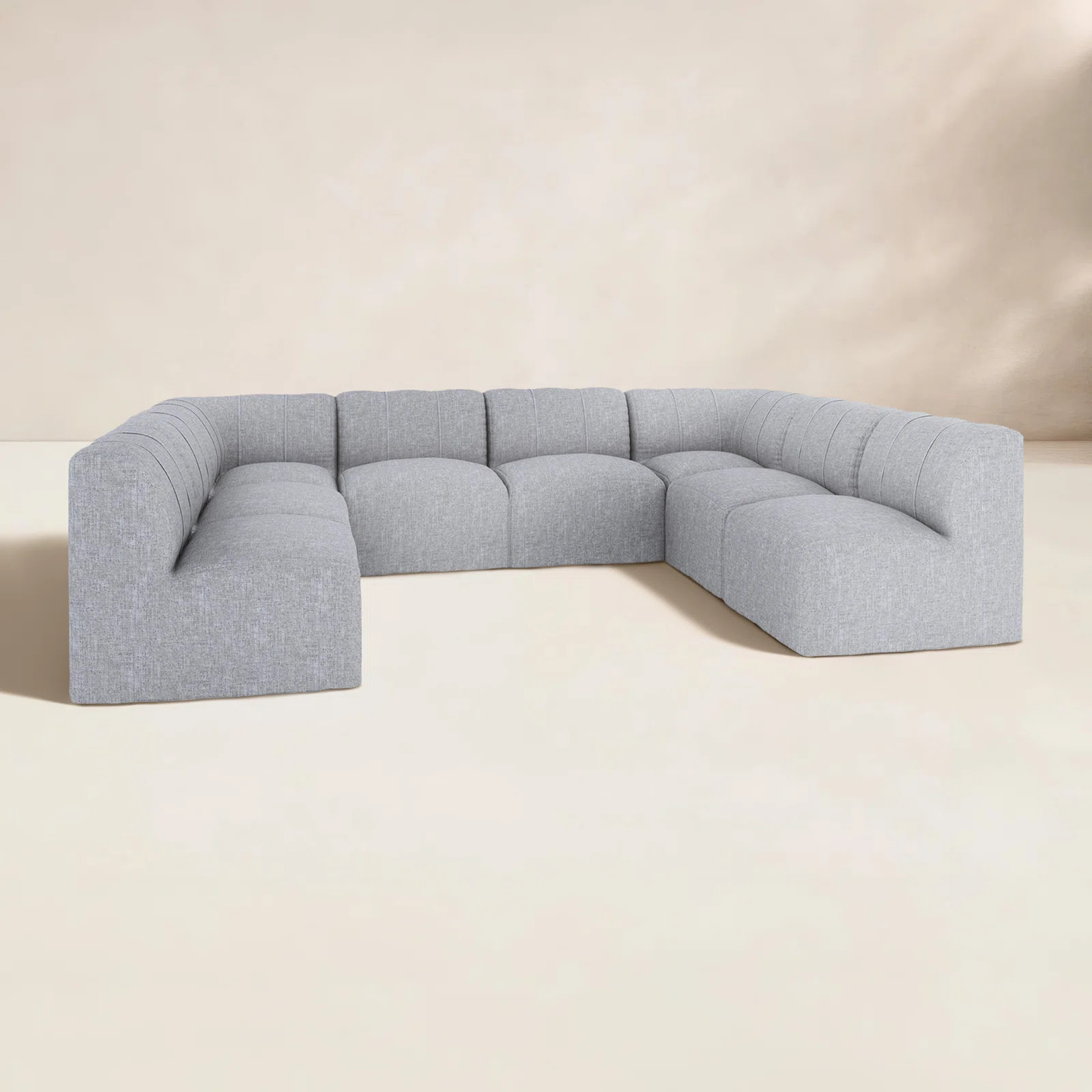 Praia 124" Sunbrella Outdoor U Sectional | Birch Lane