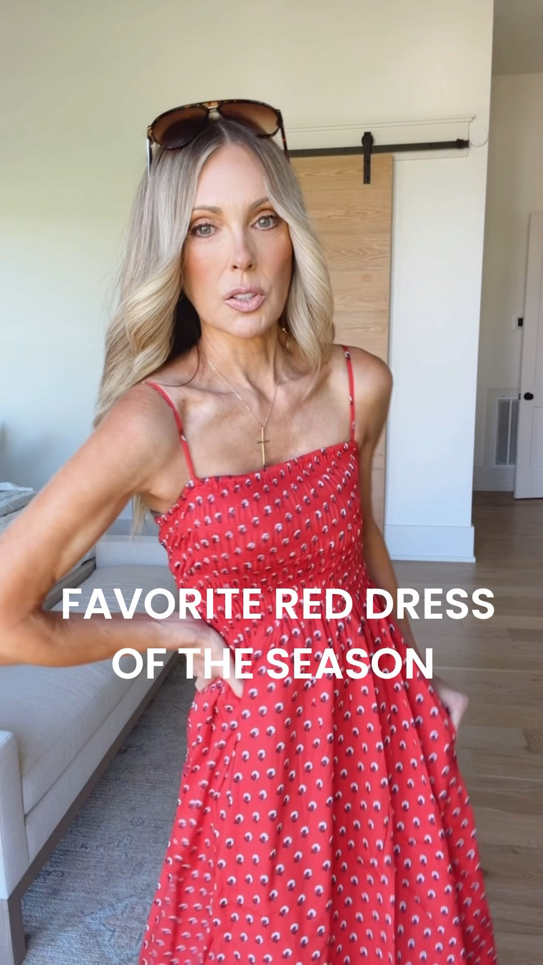 This comes in white and other prints but I love this flattering red for summer!   I'm wearing an XS. 

@Madewell

#LTKdayinmylife #LTKootd #LTKmomlife