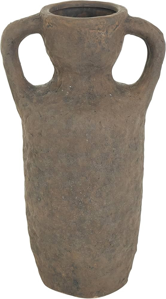 Deco 79 Ceramic Handmade Decorative Vase Textured Centerpiece Vase with Two Wide Handles, Flower ... | Amazon (US)