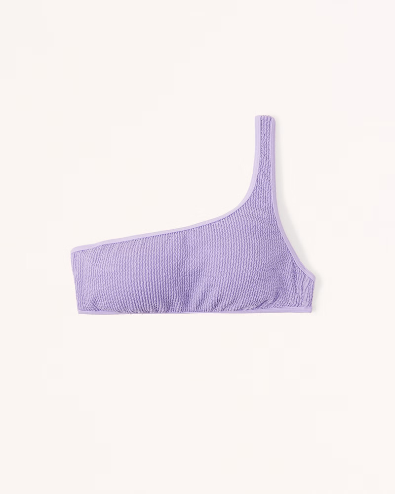 90s One-Shoulder Bralette Swim Top | Abercrombie & Fitch (US)