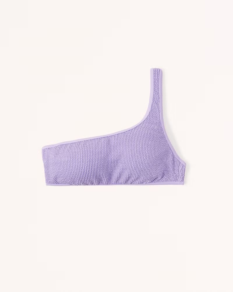 90s One-Shoulder Bralette Swim Top | Abercrombie & Fitch (US)