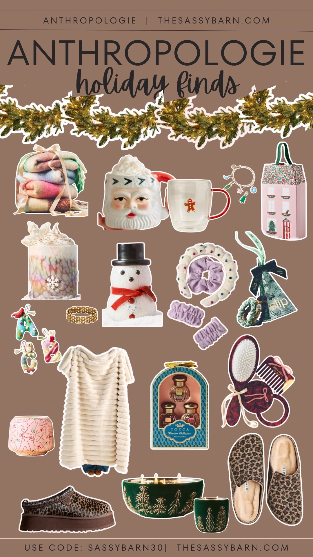 Anthropologie Holiday Finds
Use Code Sassybarn30 

#LTKHoliday #LTKGiftGuide #LTKSeasonal