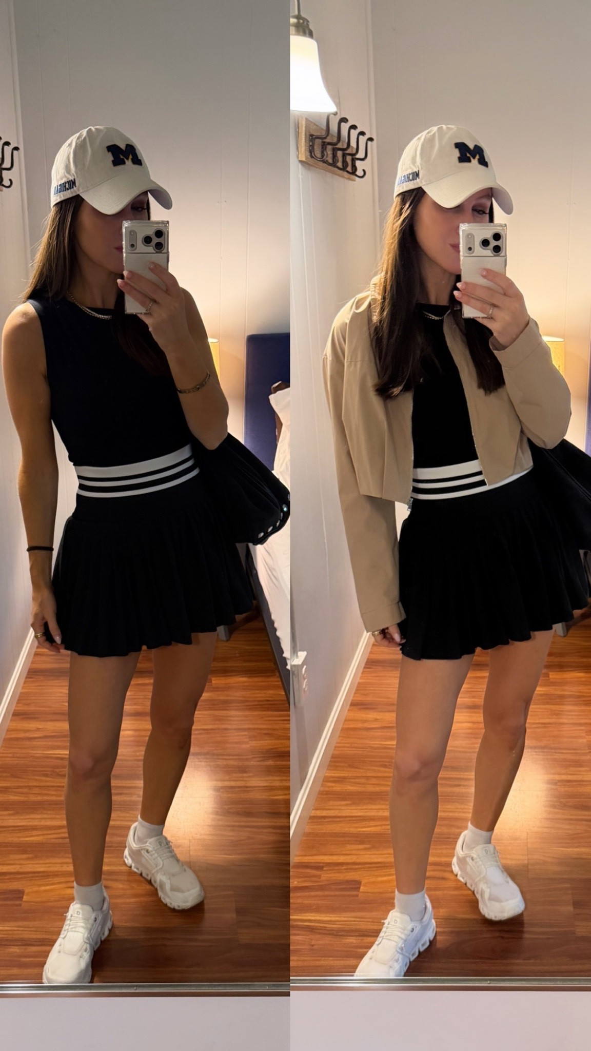 Styling this athletic skirt that came as a set with a different top to create a new outfit! Even your athletic clothes can be versatile! The skirt set is great and true to size as is the tank and shoes.

#LTKootd #LTKOver40 #LTKActive