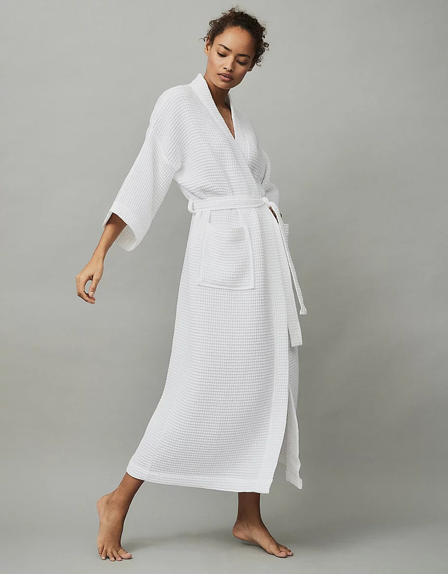 Long Lightweight Waffle Robe | The White Company (UK)