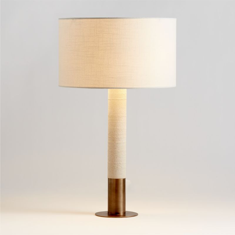 Larsen Sandstone Table Lamp | Crate & Barrel | Crate & Barrel