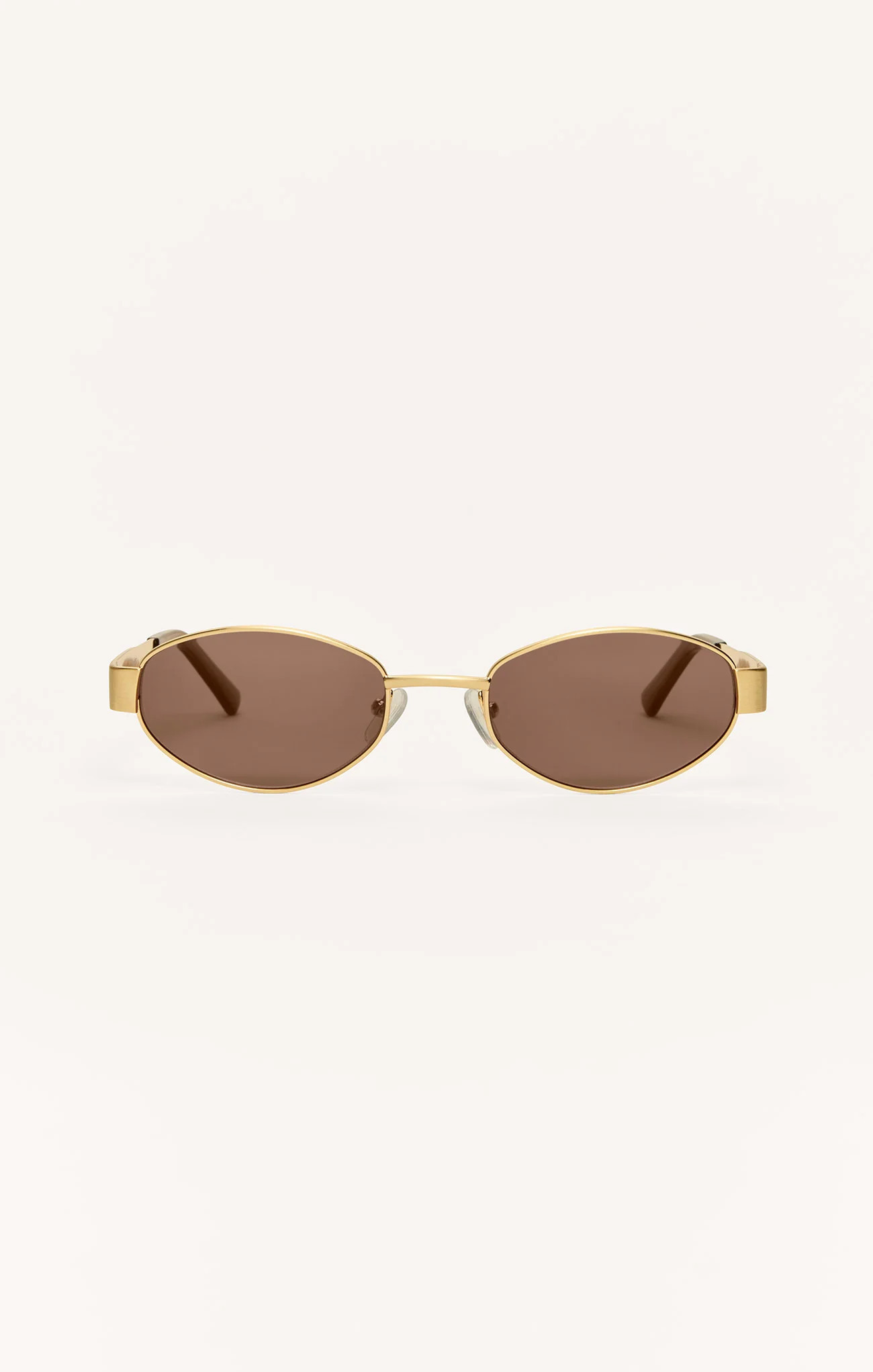 Z SUPPLY Eyewear Women's Palisades Polarized Sunglasses, Satin Gold - Brown | Z Supply