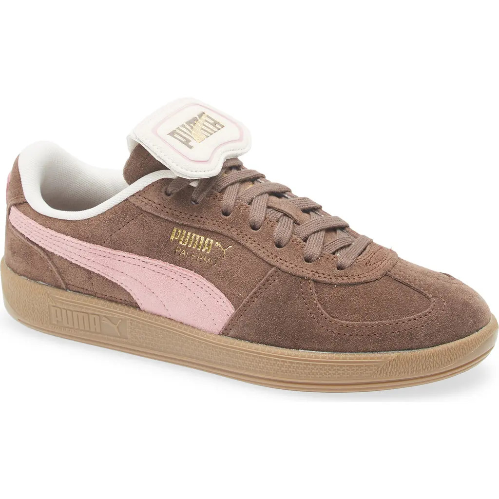 PUMA Palermo Premium Sneaker in Flat Bronze/poised Pink at Nordstrom, Size 6 | Nordstrom