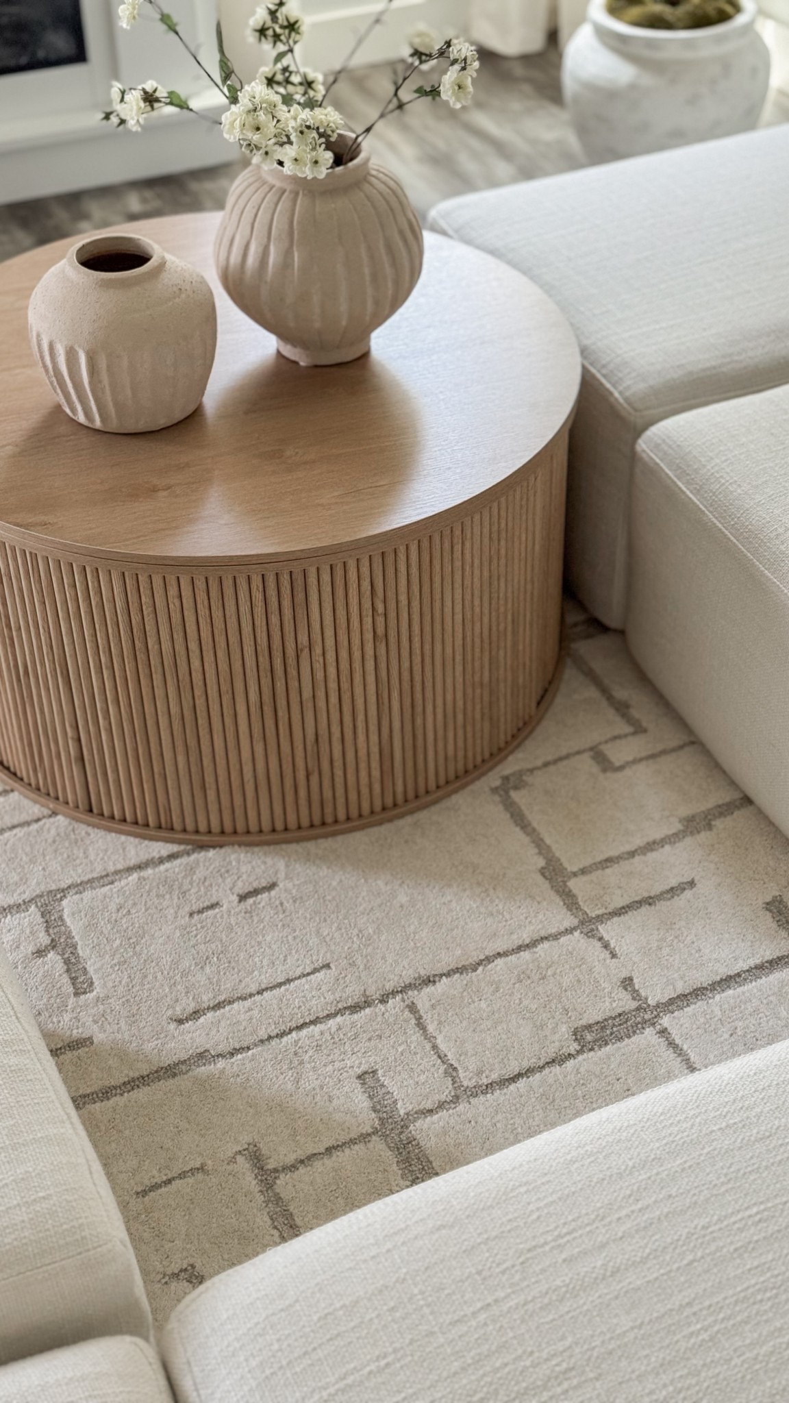 Swapped out the rug and coffee table in our living room and I’m loving this neutral modern organic vibe 😍

#LTKHome #LTKSaleAlert