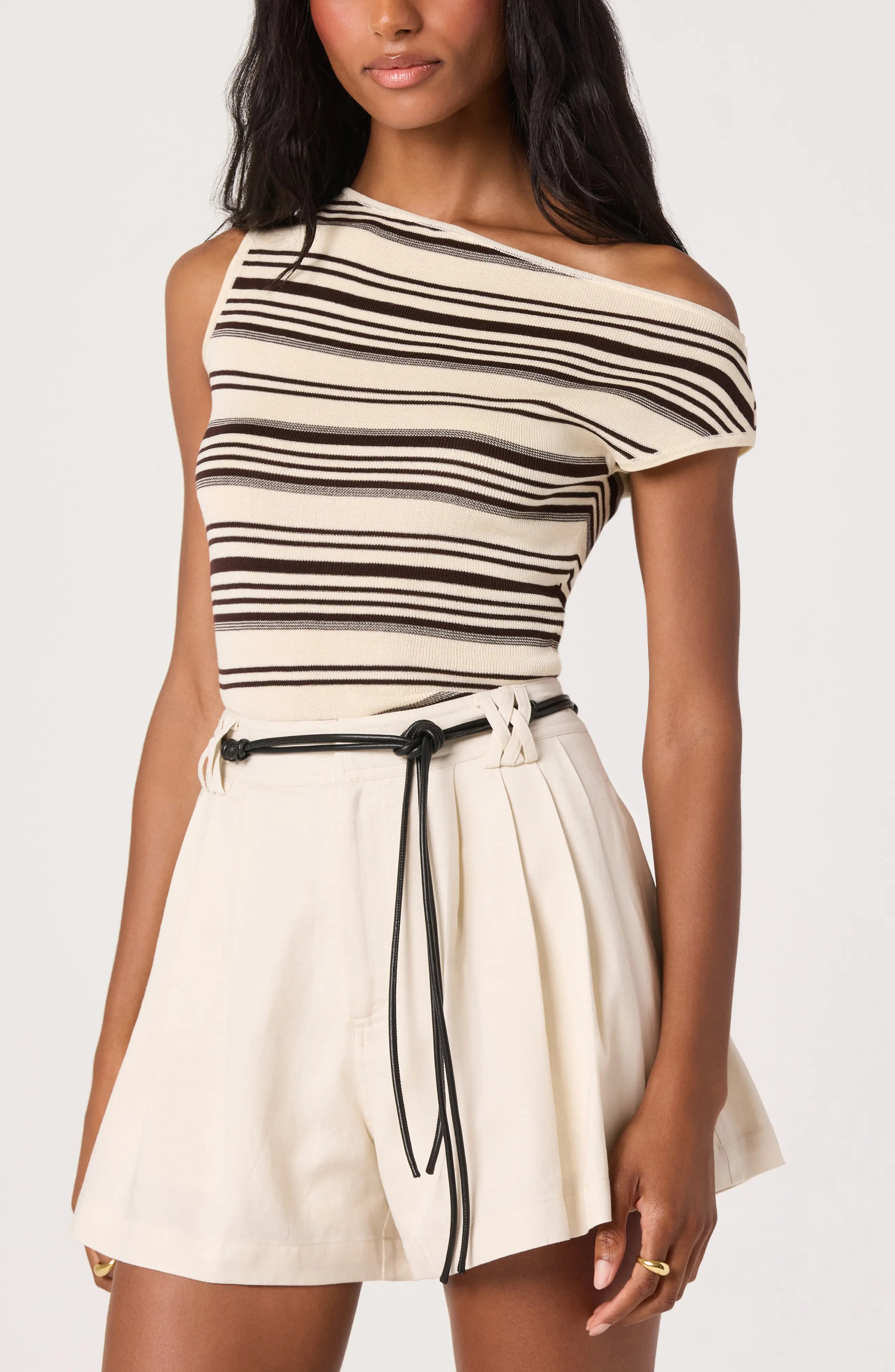 ASTR the Label Sofia Off the Shoulder Striped Sweater (Women) | Nordstrom | Nordstrom