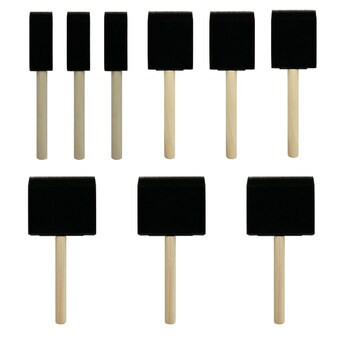 Project Source 9-Pack Multiple Sizes Foam Flat Paint Brush (General Purpose Brush) | Lowe's