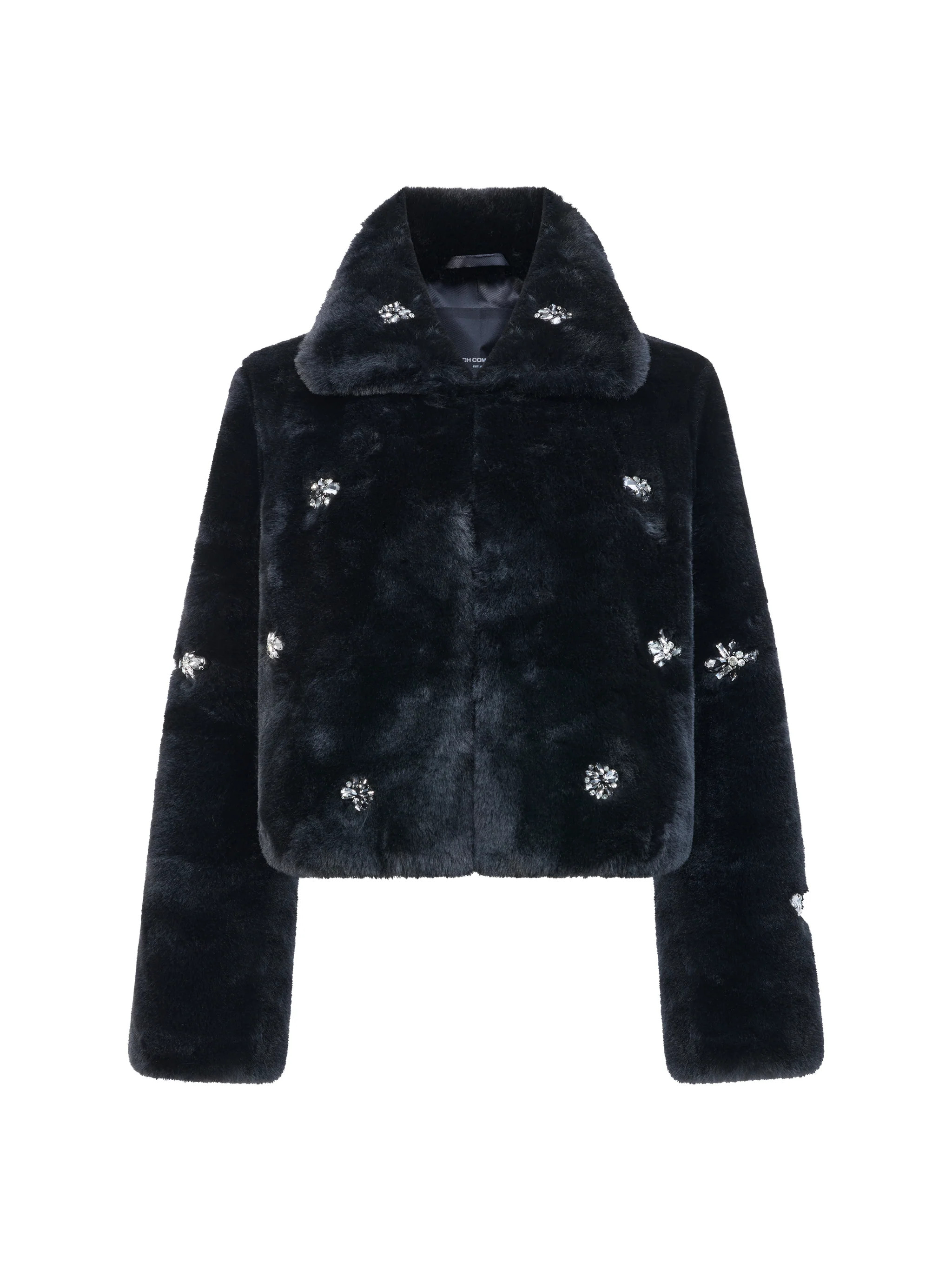 Theresa Faux Fur Diamante Short Coat | French Connection (UK)