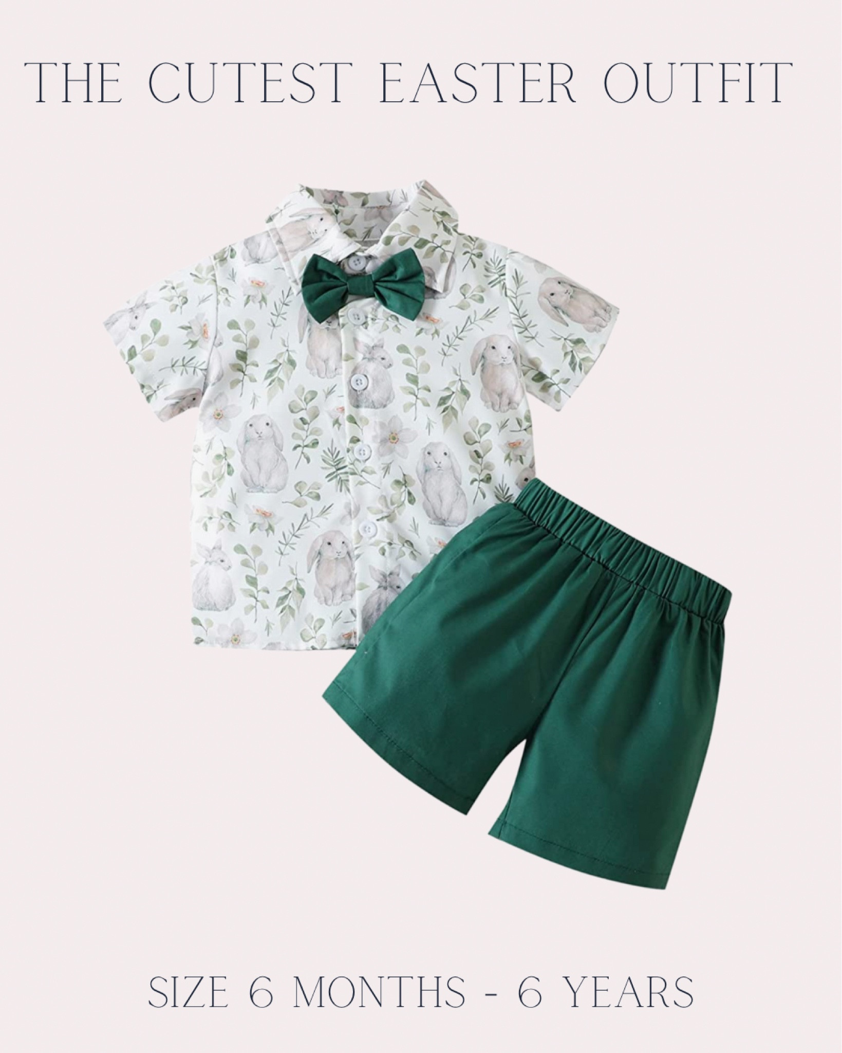 Cute Easter Outfit for Baby and Toddler Boys

Amazon Fashion - Easter shirt - Easter clothing for boys - shirt and bow tie - rabbit print shirt - green Easter outfit - shirt and shorts set - matching sibling outfits - matching boys clothes - brother looks - summer vacation shirts - vacation clothes - spring summer boys fashion / baby and toddler boy clothes

#LTKunder50 #LTKkids #LTKU