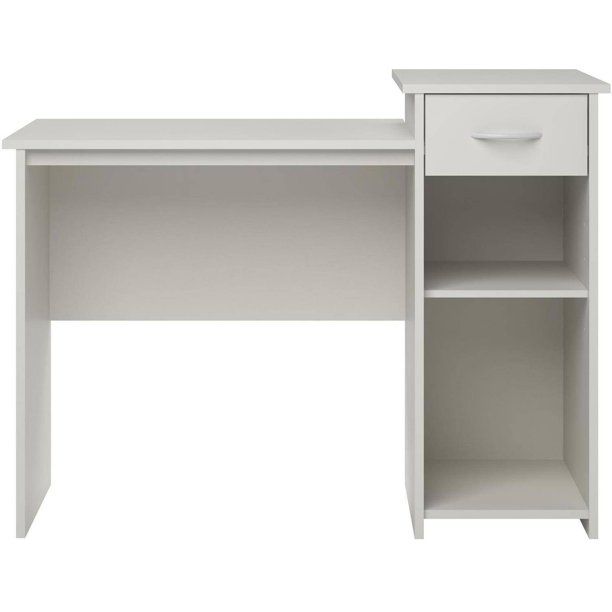Mainstays Student Desk with Easy-glide Drawer, White Finish | Walmart (US)