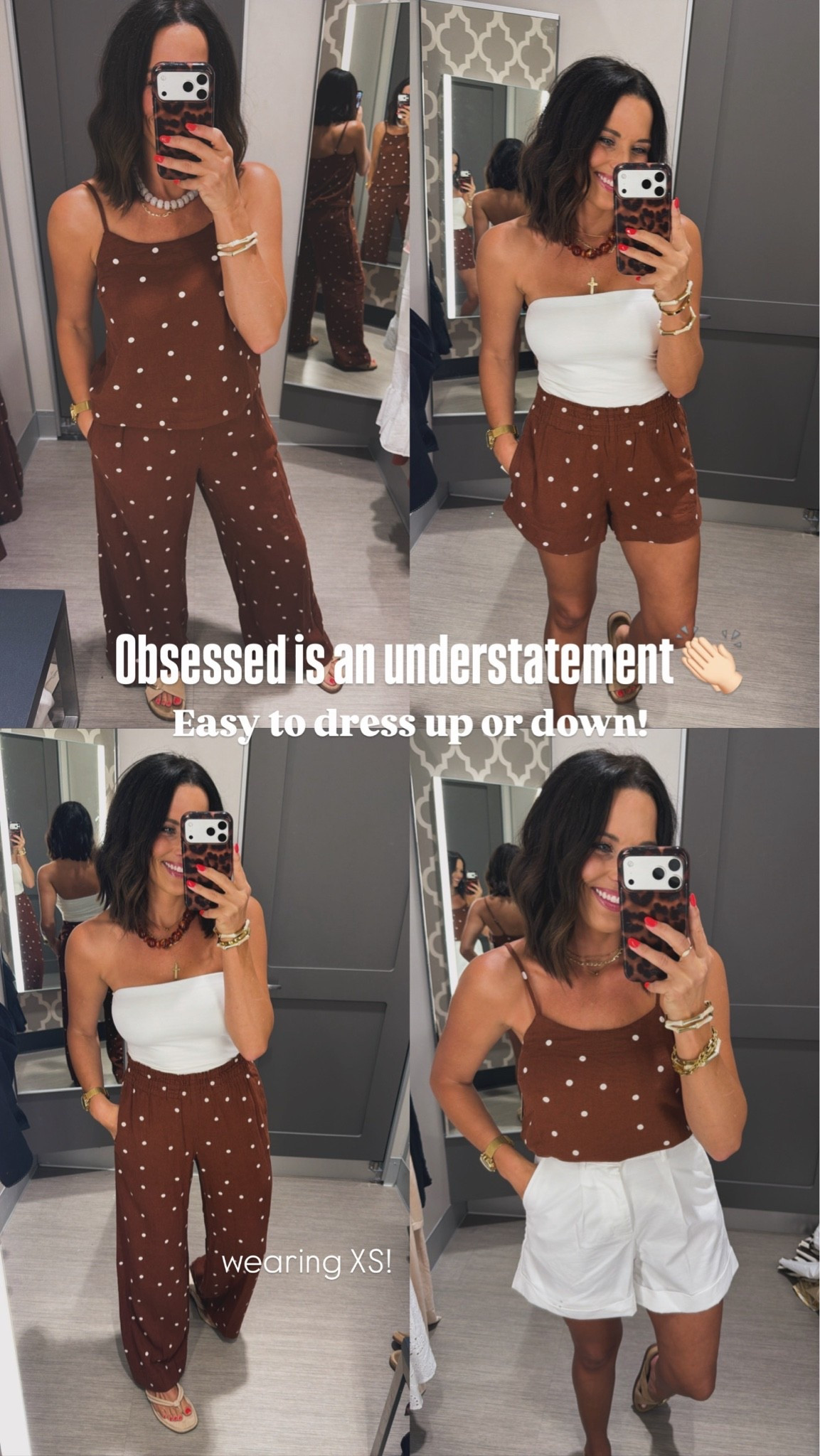 I’m obsessed with this brown polka dot set! 🤎 It comes with matching pants, but every piece is just as cute styled on its own. So many outfit options from one set!

Size XS
5’3” for reference

#TargetStyle #TargetFinds #TargetFashion #TargetRun #FallTransition #MixAndMatch #AffordableFashion #EverydayStyle #LTKStyle #CapsuleWardrobe