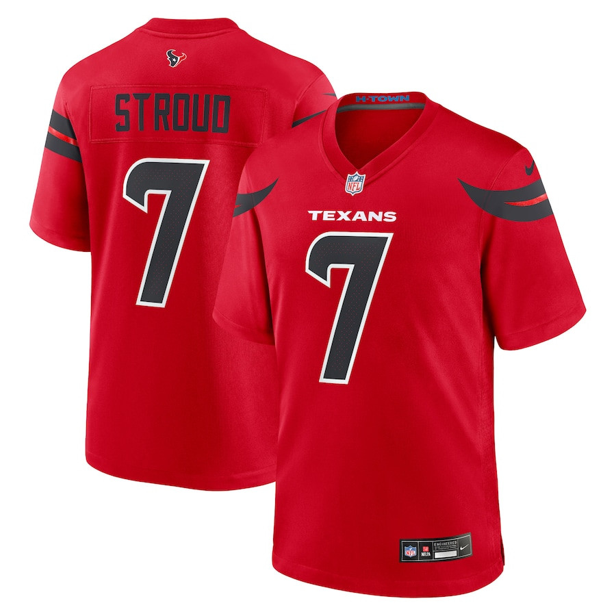 C.J. Stroud Houston Texans Nike Alternate Game Jersey - Red | Fanatics