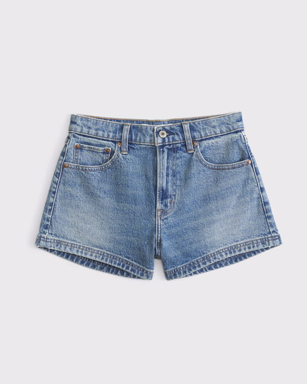 Women's High Rise 90s Cutoff Short | Women's New Arrivals | Abercrombie.com | Abercrombie & Fitch (US)
