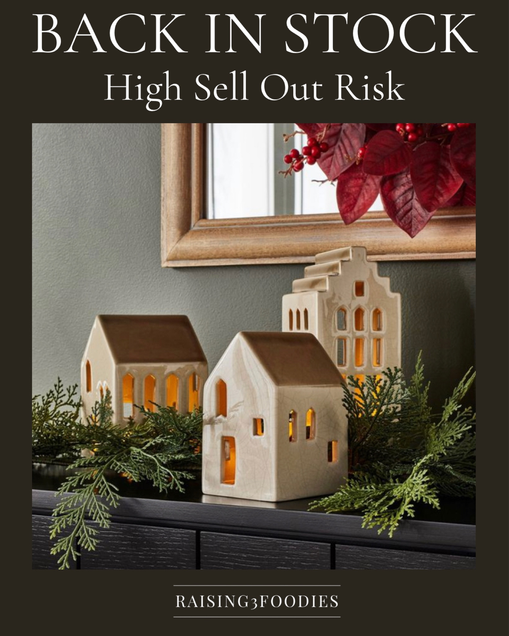 Studio McGee for Target ceramic houses are back in stock, but won’t be for long!!!  Don’t miss out on these!  They are so pretty all lit up for the holidays! 


Christmas home decor, styling, holiday must have

#LTKhome #LTKfindsunder50 #LTKHoliday