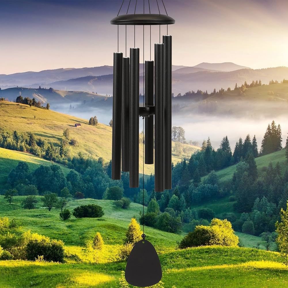 FSVGYY Wind-Chimes-Outdoor-Large-Decor, Deep Tone Soothing Melodic Tones Windchimes, Wind Chimes ... | Amazon (US)